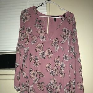Pink floral dress
